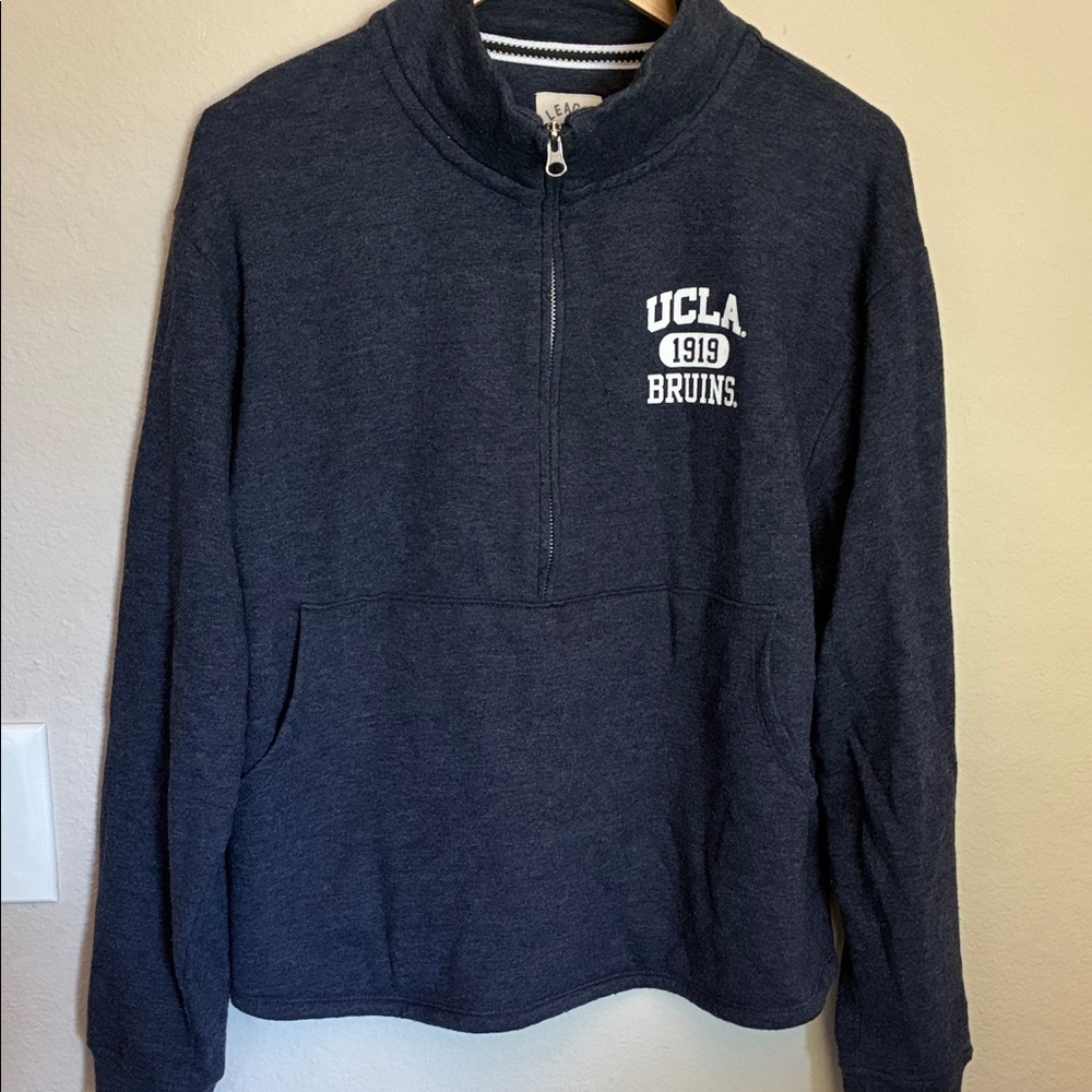League Navy Women's Cowl Neck Sweater